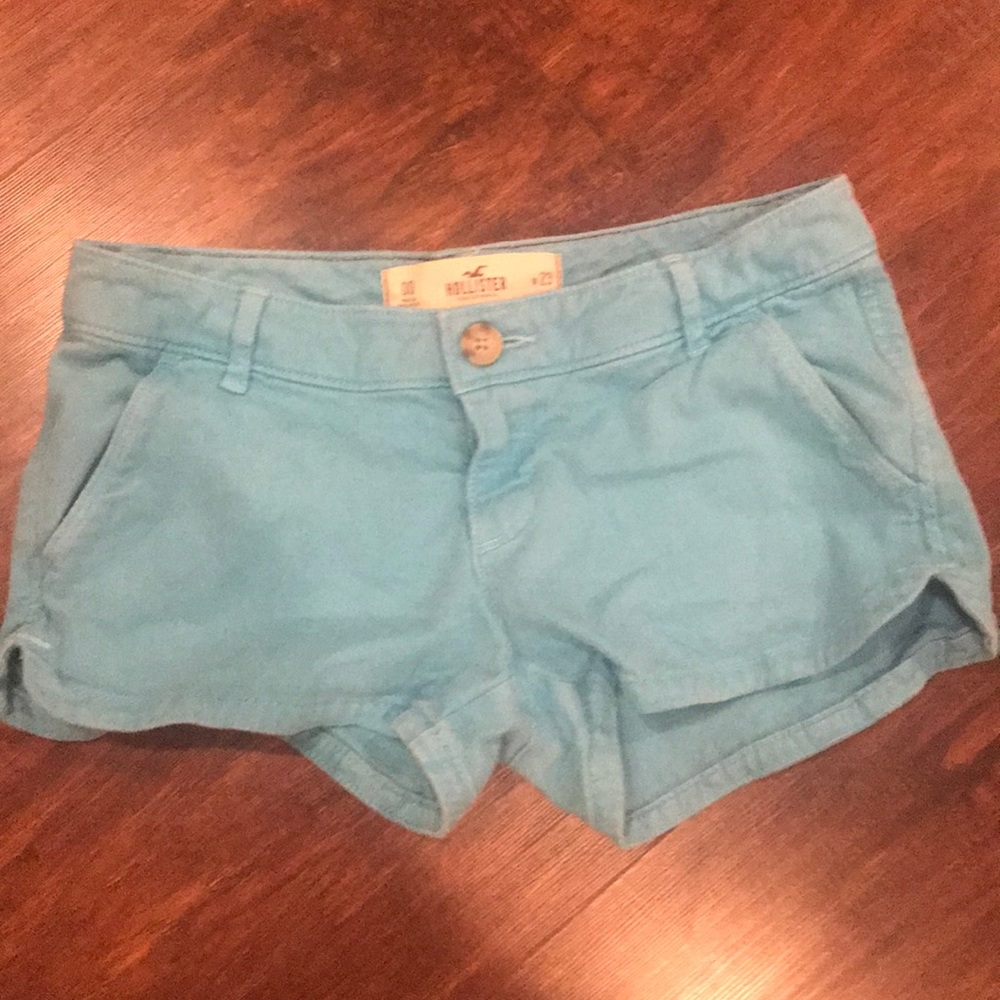 Aqua blue shorts
